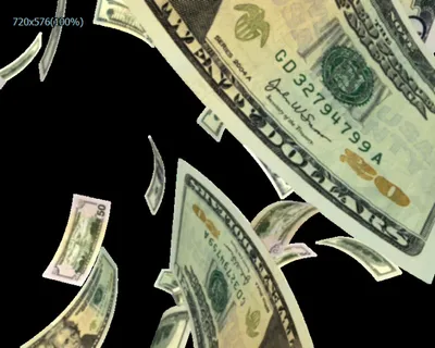 飞舞的纸币视频素材