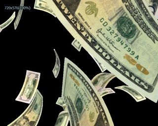 飞舞的纸币视频素材