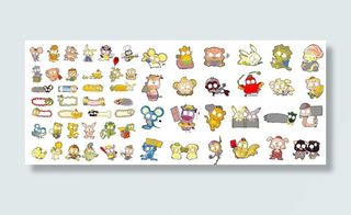 可爱的生肖5矢量素材