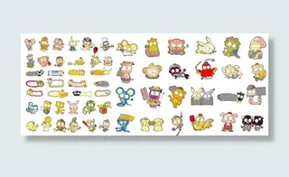 可爱的生肖5矢量素材