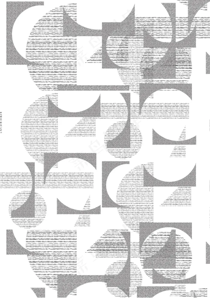 几何抽象图案面料设计ai矢量模版下载