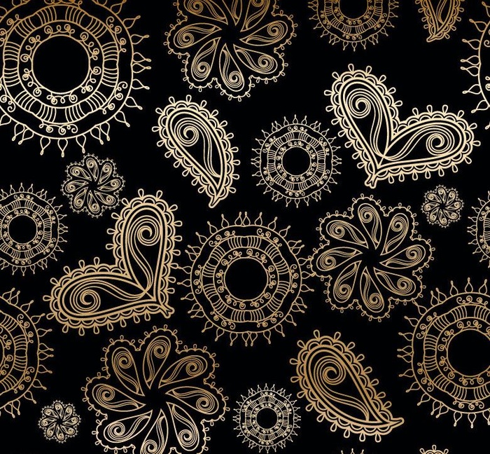 欧式复古花纹图片