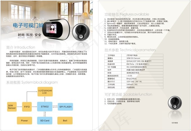 可视门铃封面cdr矢量模版下载