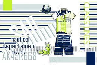 男童服装款式设计手稿图片