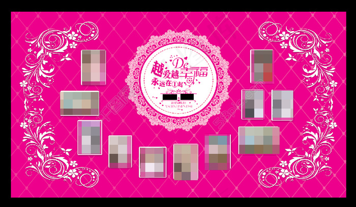 幸福婚礼照片