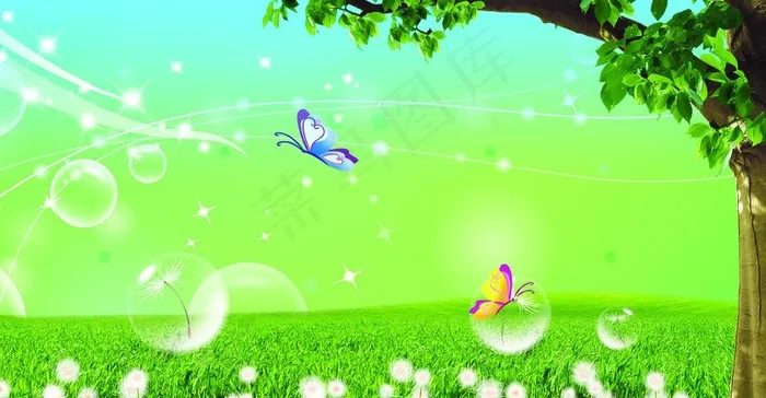 绿色背景(3150X1732(DPI:80))psd模版下载