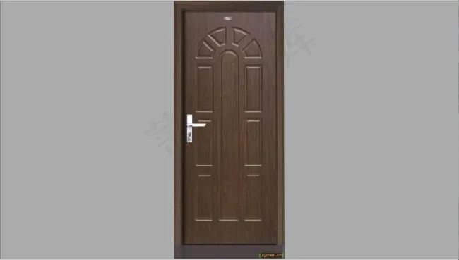 3d 褐色房间门贴图