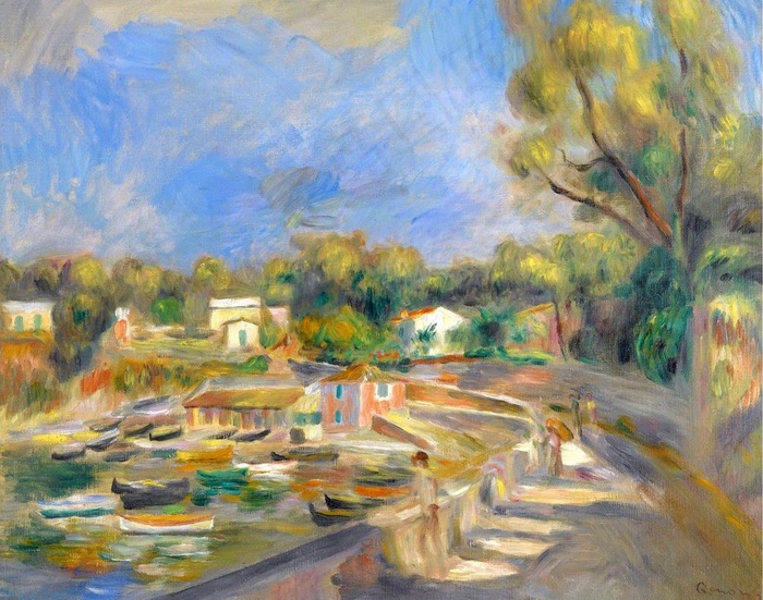 欧洲小镇油画图片