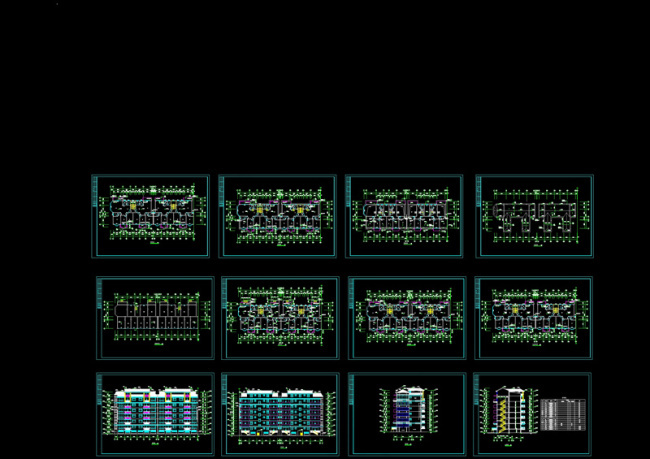 住宅楼cad设计图纸