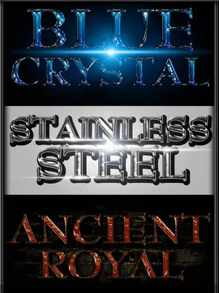 金属质感字体PS样式样式下载