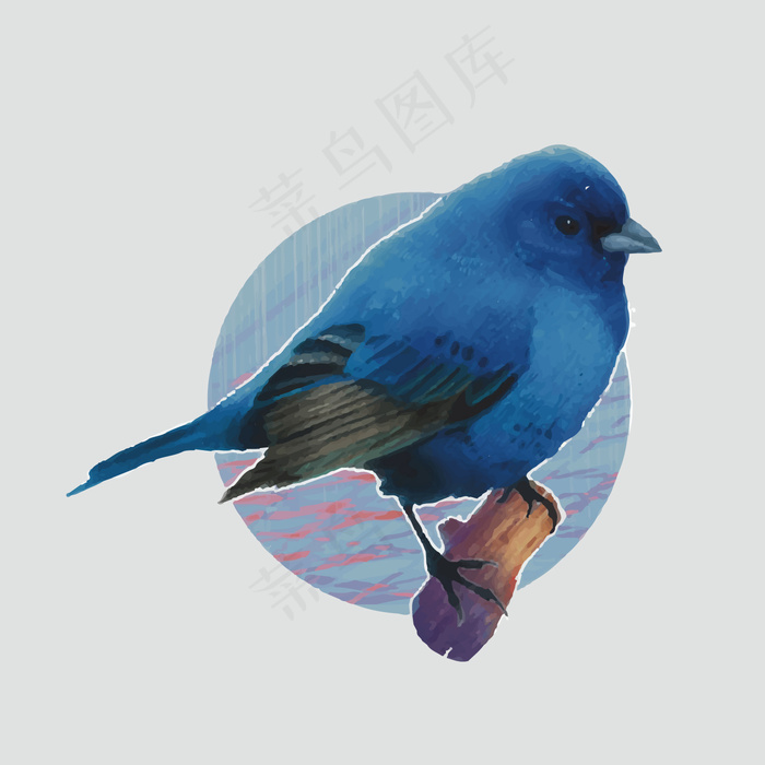 印花矢量图 艺术效果 水彩 动物 免费素材