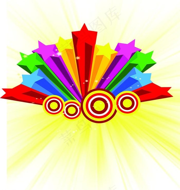 开业礼花（位图组成）图片