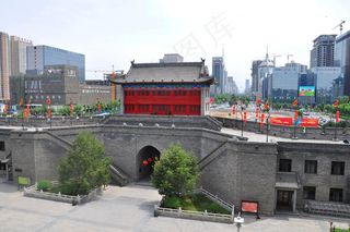 西安古城墙图片