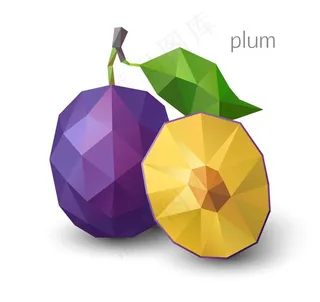 马赛克水果图片