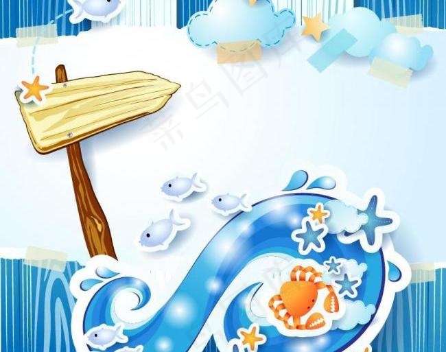 木板指示牌图片eps,ai矢量模版下载