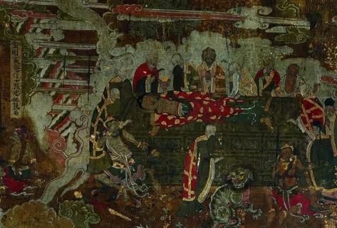 觉苑寺壁画图片