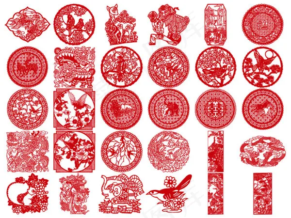 古典剪纸图案