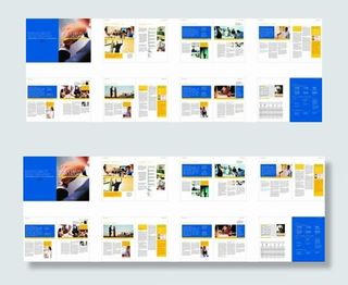 欧美公司大气画册设计模板