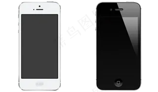 两个苹果手机免抠png透明图层素材