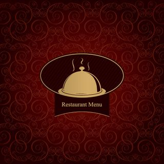 矢量精美花纹西餐背景