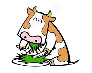 卡通牛图片