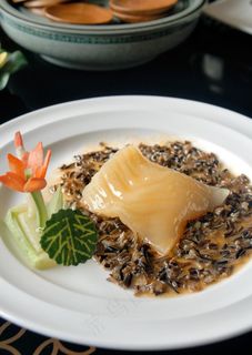 花胶煮美国野米图片