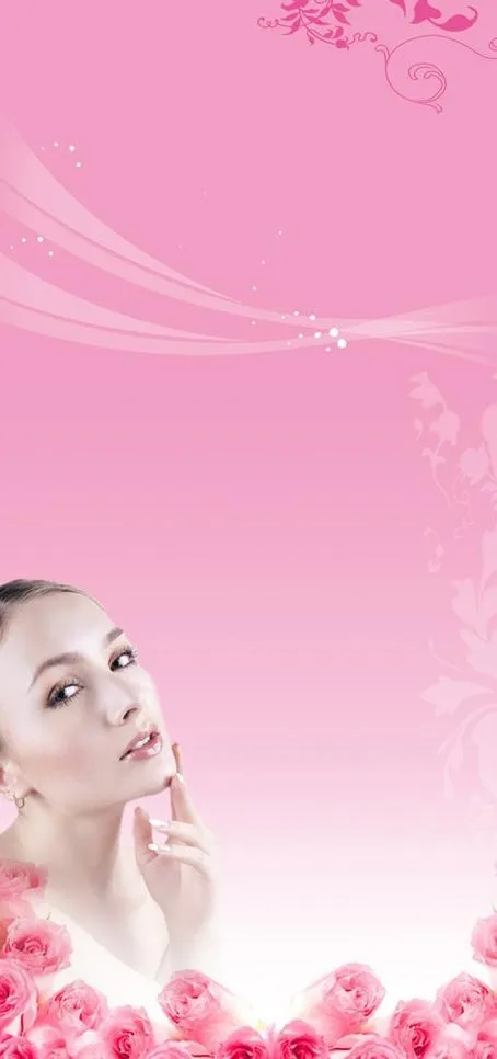 美容易拉宝图片