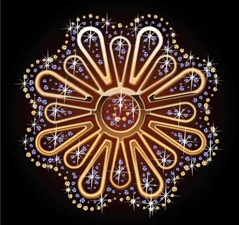 金属钻石花朵图片