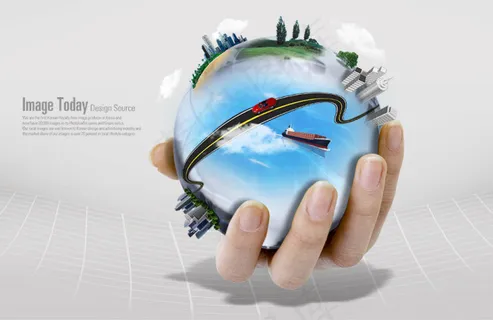 高清PSD分层素材把握未来