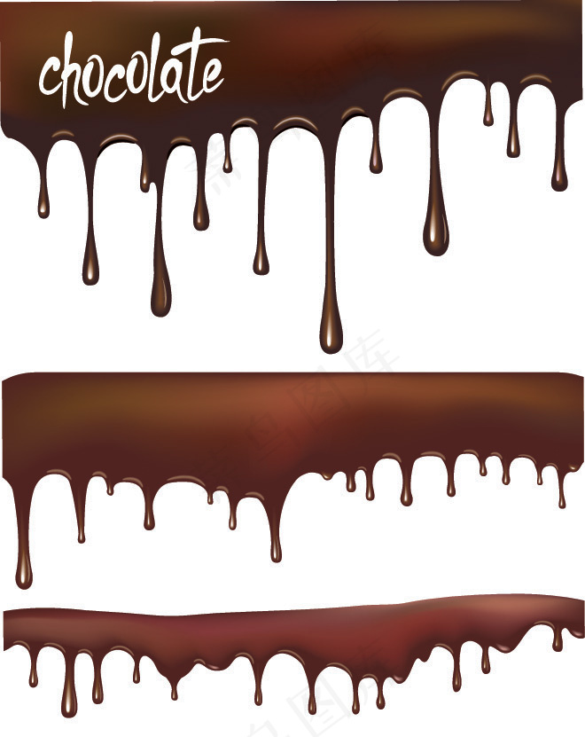 液体巧克力矢量素材