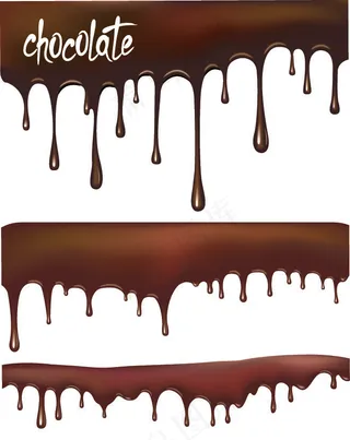 液体巧克力矢量素材