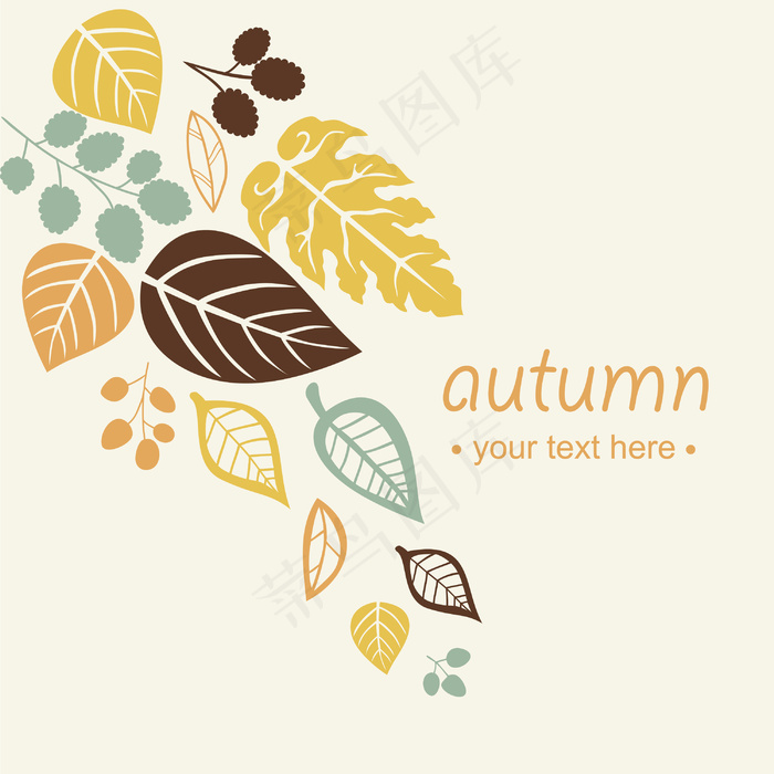 秋天的落叶背景