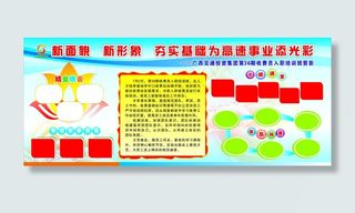 高速公路 蓝色展板