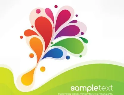 精美彩色图案矢量素材