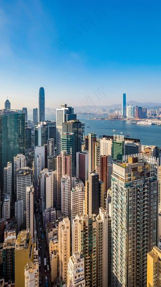 海滨城市高清摄影图片