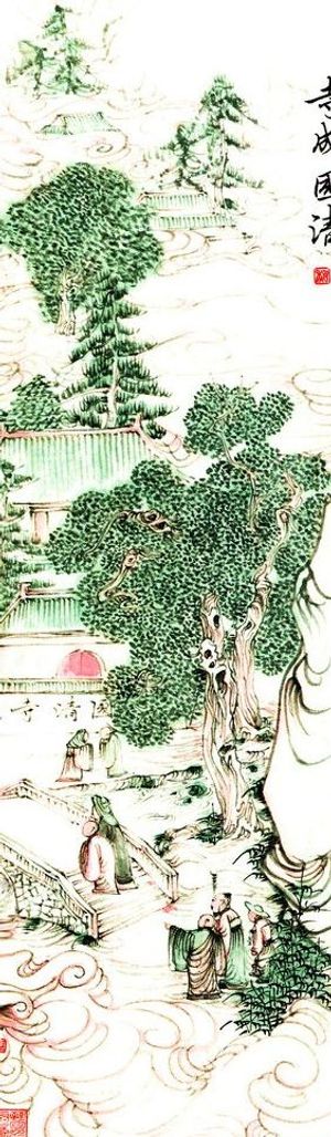 佛教宗教文化国画图片
