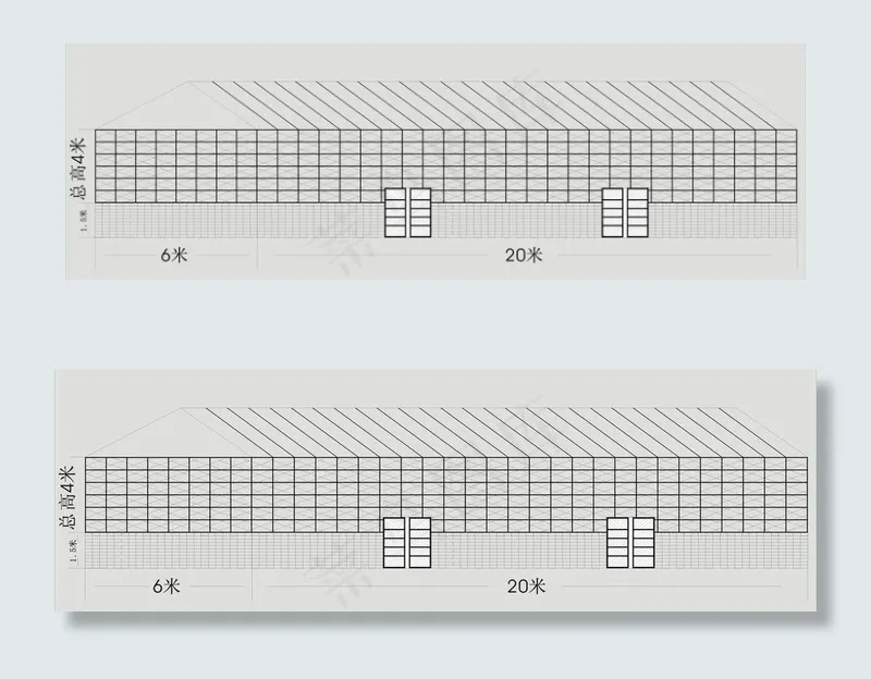 厂房结构图图片cdr矢量模版下载