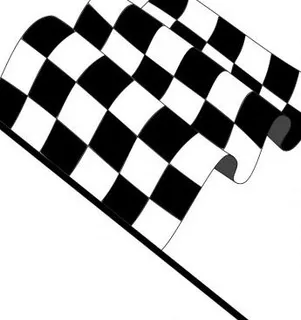 波浪形的格子旗 波浪形的格子旗