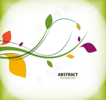 枝叶条纹 枝叶 树枝图片