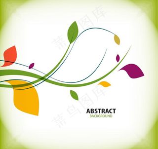 枝叶条纹 枝叶 树枝图片