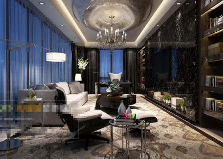 现代书房模型素材 现代书房模型素材