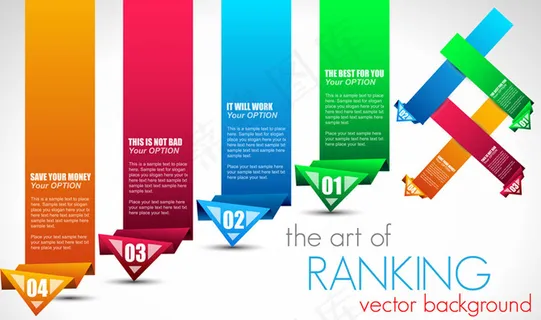 创意折纸立体箭头矢量素材 创意折纸立体箭头矢量素材