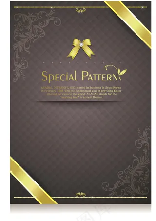 黄金欧式花边纹样卡片矢量素材