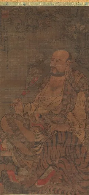 第六罗汉图图片 第六罗汉图图片