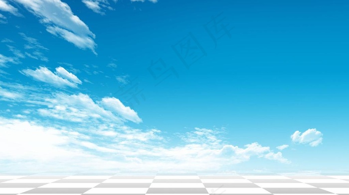 蓝天 自然风景图片psd模版下载