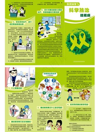 科学防治结核病三折页