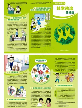 科学防治结核病三折页