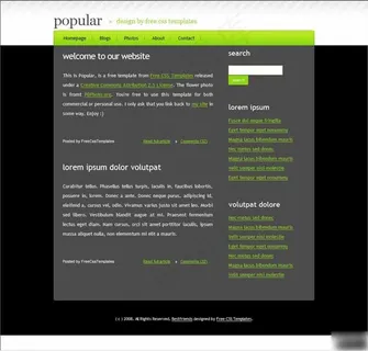 设计信息博客网页模板