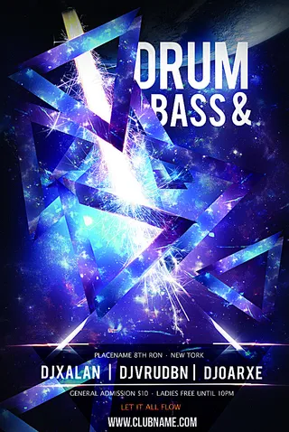 黑色炫彩海报图片