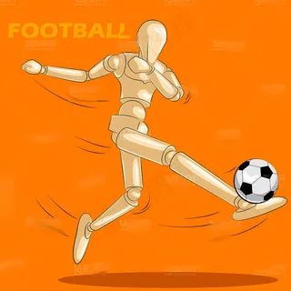 创意木偶运动人物设计矢量素材